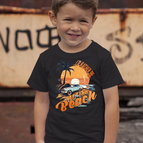 T-Shirt "I'd Rather Be At The Beach" - Kids